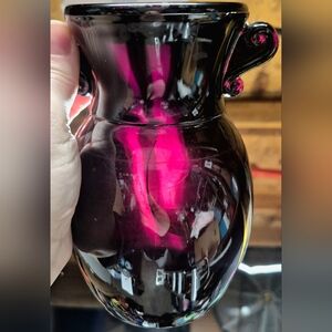 Elegant Pink Glass Vase